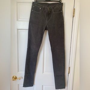 Helmut Lang velvet pants color gray